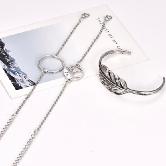 🎁 5 for $35! Silver Bracelet Trio - Picture 2 of 6